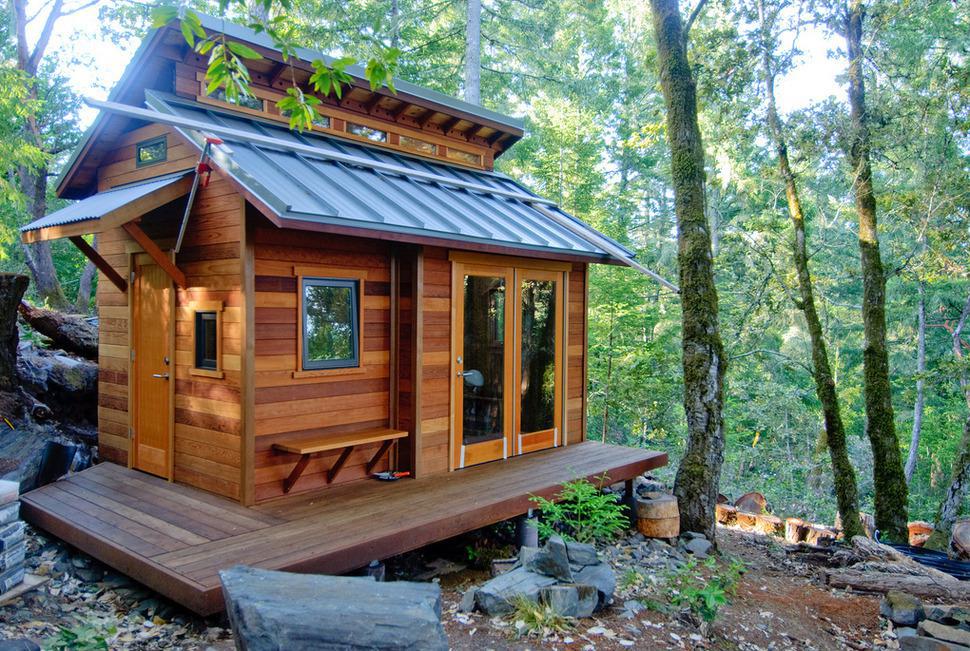 Split Roof Tiny Cabin