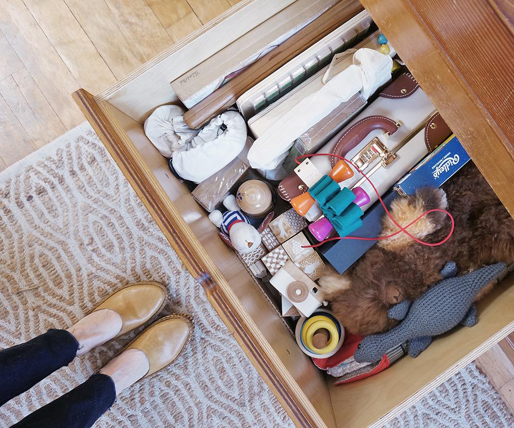 Storage beneath the bed