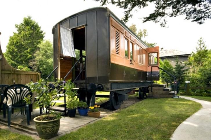 train car tiny house