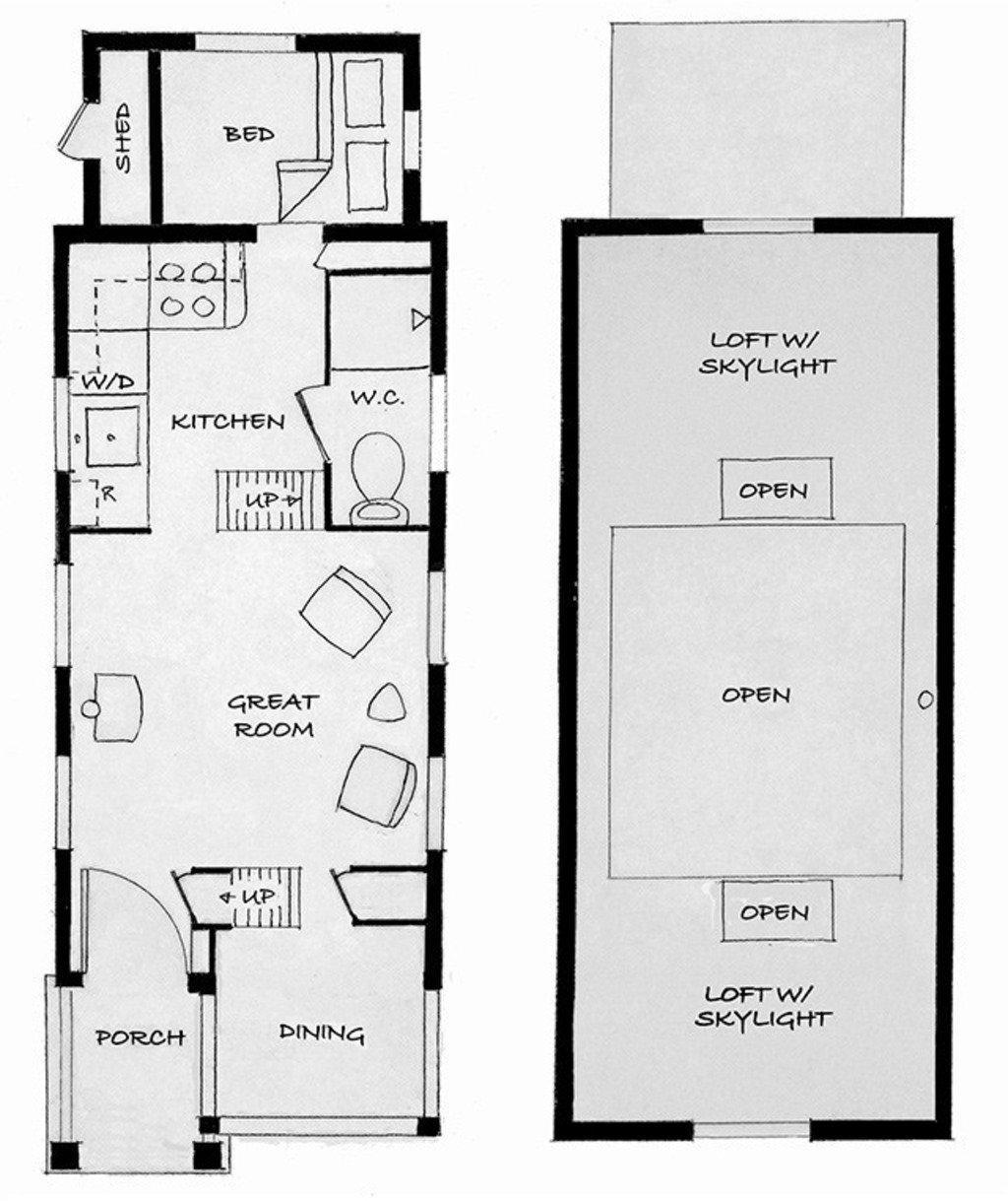 Featured image of post 120 Sq Ft Tiny House Floor Plans / It has a couch, stainless steel desk, sink and fireplace.