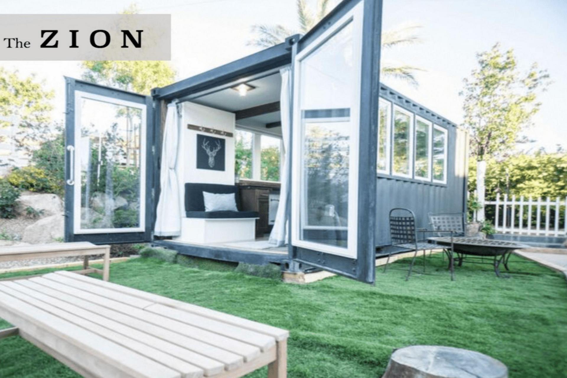 20' Luxury Container Tiny Home with Giant Glass Doors
